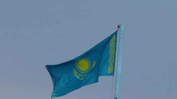 Flagge Kasachstan