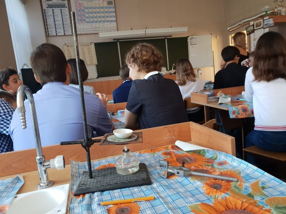 Chemiekabinett, Schule No. 1, Volzshkiy, Russland